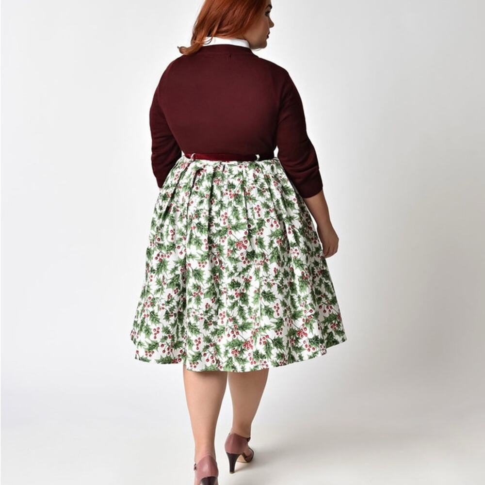 HELL BUNNY Holly Berry Skirt Sz XL - Picture 2 of 12